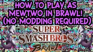 How to Play as Mewtwo in Brawl! (No Modding Required)