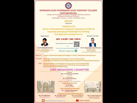 DDGDVC Library LPDP Session  on 4.12.2021