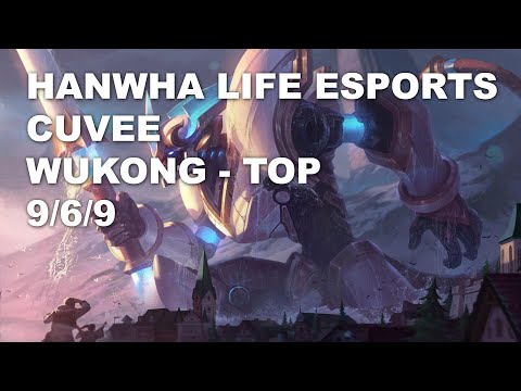 Hanwha Life Esports CuVee Top Wukong vs Jayce - KR Grandmaster Patch 10.8