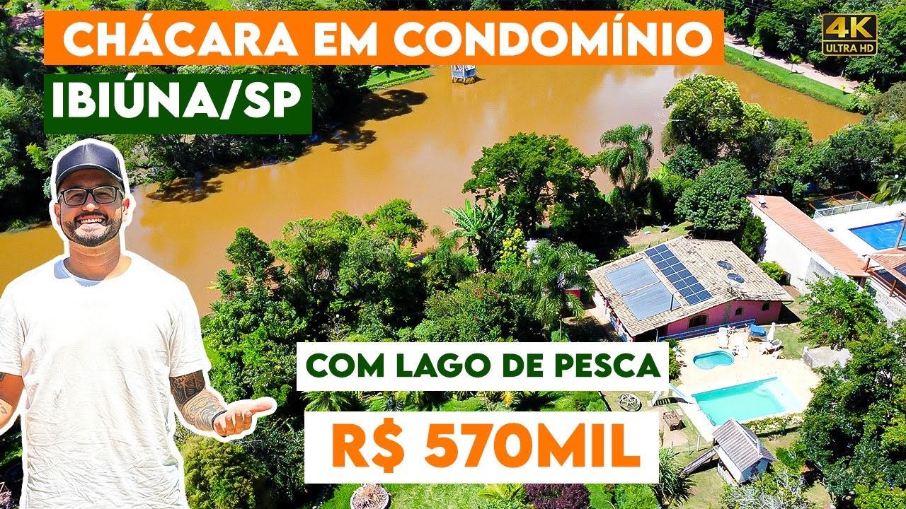 CHÁCARA em CONDOMÍNIO, 1.400m² COM ACESSO AO LAGO DE PESCA!