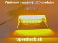 Výstražné svetlo 12V / 24V - 6x4W LED oranžový Predátor (153x103x37mm) - Video Youtube
