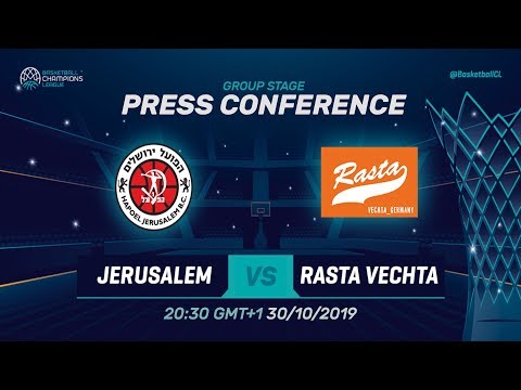 Hapoel Jerusalem v RASTA Vechta - Press Conference - Basketball Champions League 2019-20