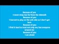 ronan parke-because of you lyrics 