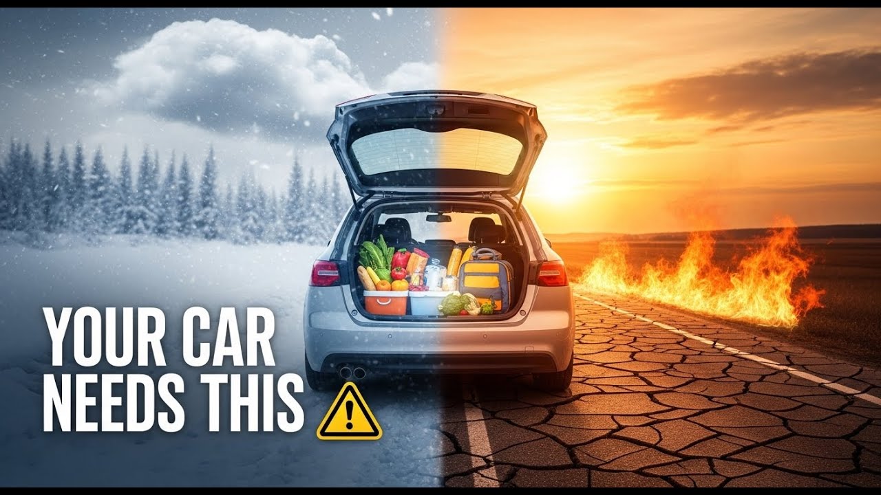 Extreme Weather Grocery Survival Kit in Your Car – Stay Safe on European Roads!