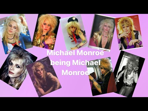 Michael Monroe being Michael Monroe 💕💖💗(I love this man)