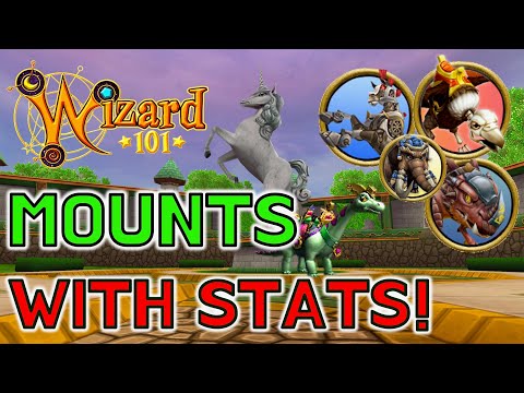 Wizard101 - ALL MOUNTS That Give STATS!