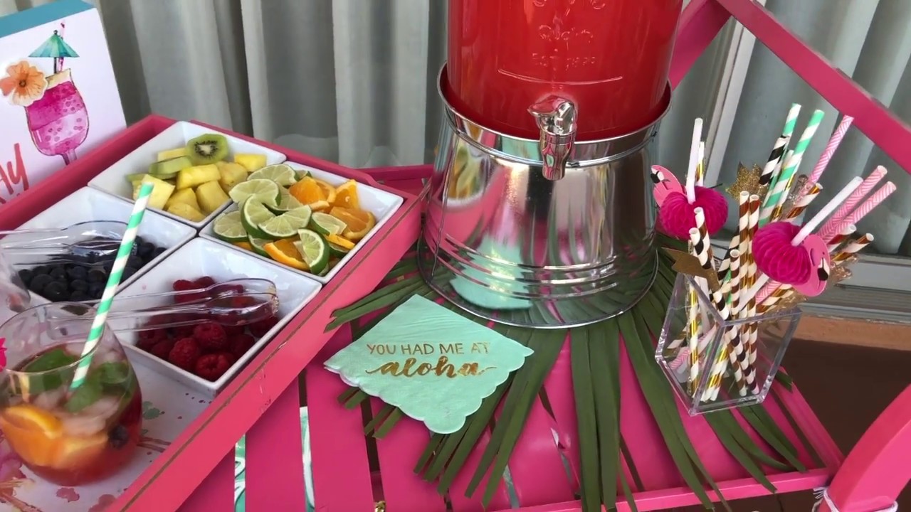 Pineapple Theme Tablescape & Paradise Punch Recipe!