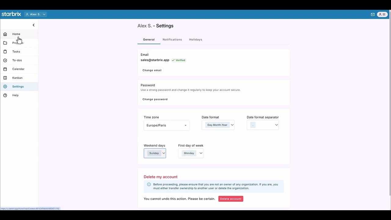How to Set Weekend Days