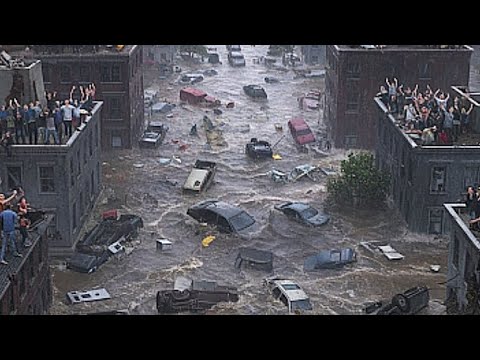 Italy chaos today..!! Favara in Agrigento paralyzed by flood