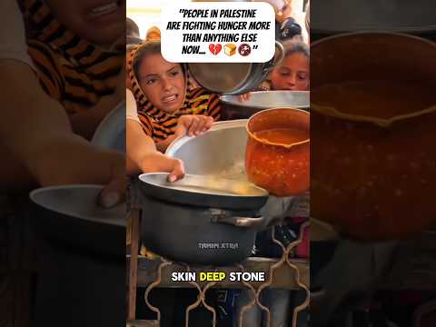 "People in Palestine are fighting hunger more than anything else now #foryou #viralvideo #palestine