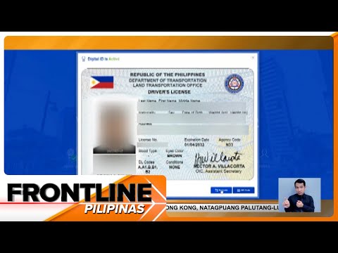E-driver's license na nasa LTO portal, alternatibo sa aktwal na lisensya Frontline Pilipinas