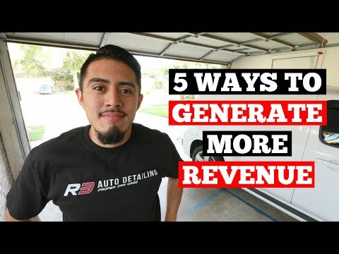 5 STRATEGIES To Generate MORE Revenue in your auto detailing BUSINESS!!