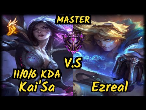 Freeze (KAI'SA) vs EZREAL - 11/0/6 KDA BOTTOM ADC GAMEPLAY - EUW Ranked MASTER