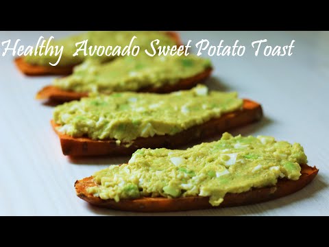Healthy Avocado Sweet Potato Toast with Egg | Avocado Toast Recipe | Breakfast Toast with Egg