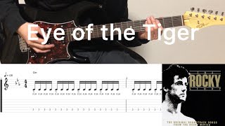 Download lagu Survivor - Eye of the Tiger (guitar cover with tabs & chords) mp3