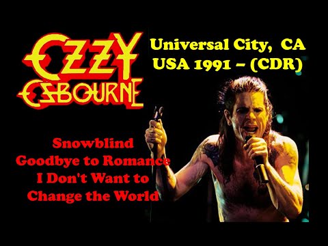 Thumbnail for Ozzy Osbourne - Snowblind / I Dont Want To Change The Word - Live at Universal City 1991 (CD-R) by ozzy osbourne 1991