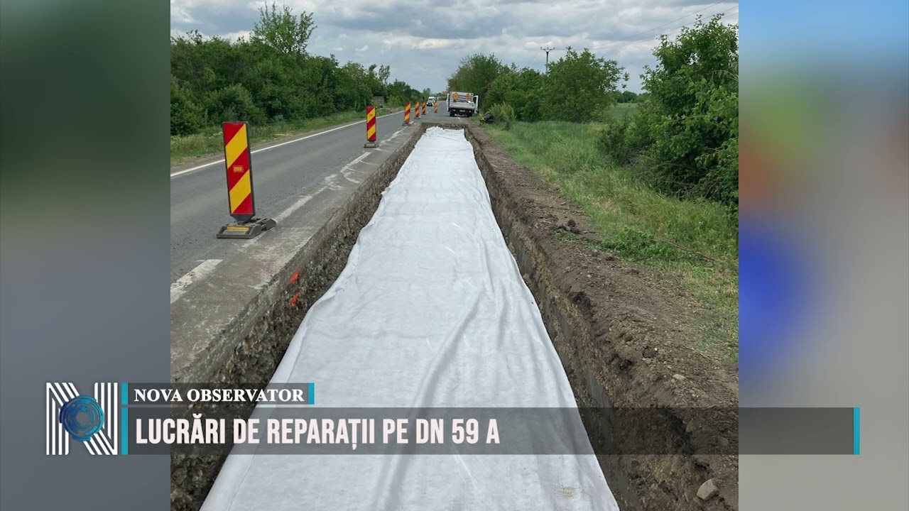 Lucrări de reparații pe DN 59 A