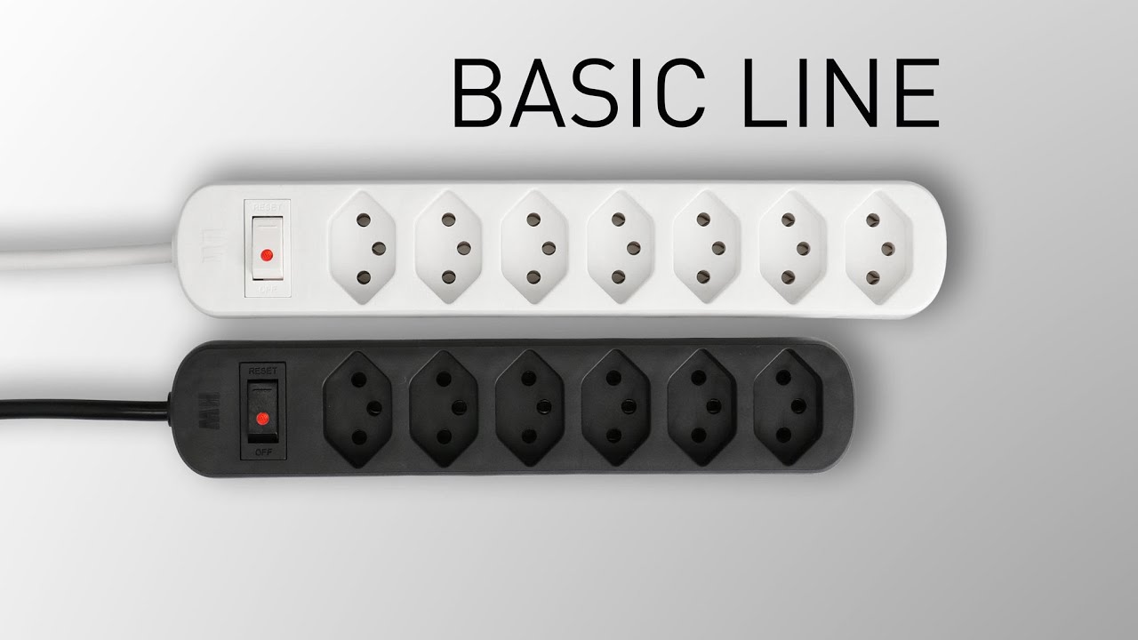 Max Hauri Bloc multiprises Basic-Line 5x T13 KS, noir avec interrupteur