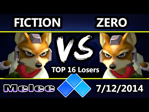 EVO 2014 - Fiction (Fox) Vs. CT | Zero (Green) SSBM Losers Top 16 Qualifier