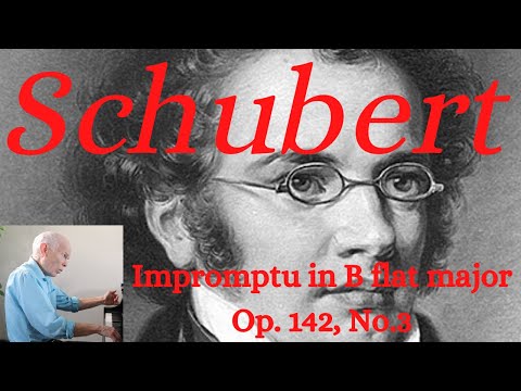 Schubert 's IMPROMPTU in B flat major, Op. 142,  No. 3 (music only, pianist Duane Hulbert)