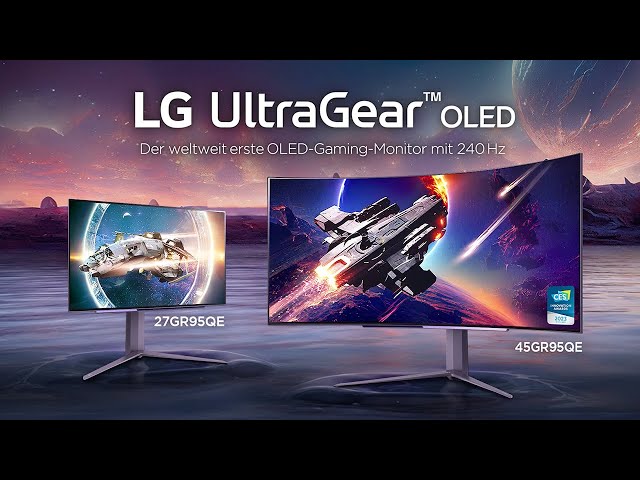 Monitor curvo LG para Gaming OLED UltraGear™ de 45 WQHD, 240 Hz, 0,03 ms