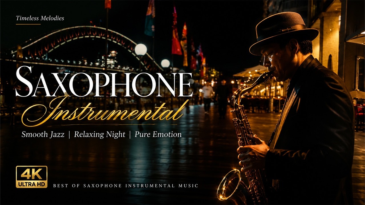 Gentle Saxophone Melodies 🎶 Soft Romantic Instrumental Music for Deep Relaxation