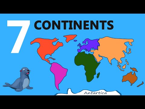 7 Continents Names - Continents of the World - Seven continents video for kids - Continents  Names