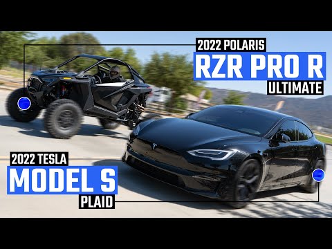 2022 Tesla Model S Plaid vs. 2022 Polaris RZR Pro R Ultimate Drag Race
