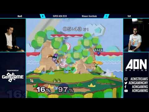 Super AON 2018 Trif (Peach) vs Hax (Fox) Winners Semifinals