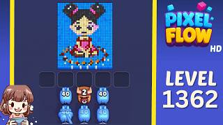 Pixel Flow Level 1362 Solution Walkthrough