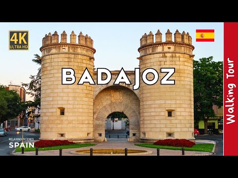Badajoz, Extremadura 🇪🇸| Walking Tour en 4k España 