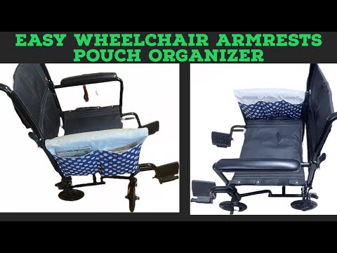 I Made This Special Gift For Senior People/ How To Sew A Wheelchair Armrest  Side Pouch Organizer