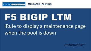 F5 BIGIP LTM | iRule to display a maintenance page when pool is down