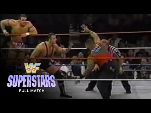 British Bulldog & Owen Hart vs Savio Vega & Double J | Superstars 12/22/96