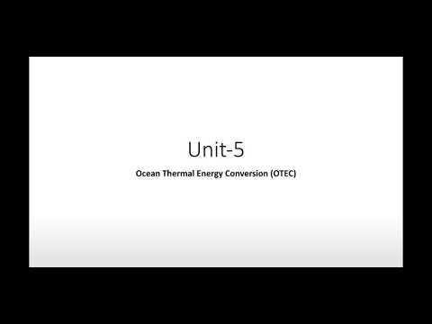 ocean thermal energy conversion system