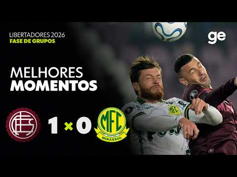 Gols e lances de Lanús x Mirassol