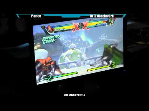 WNF UMvC3 2012 1-5 m01 Ponce vs [BT] Clockw0rk