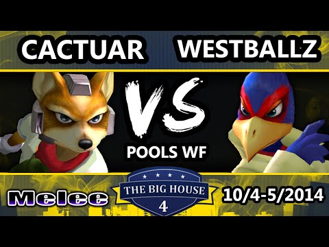 The Big House 4 - Westballz (Falco) Vs. Cactuar (Fox) - Pools Round 2 - SSBM