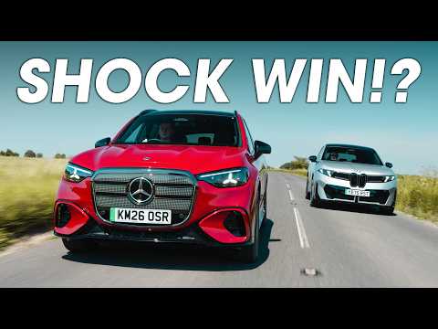 Thumbnail for 350-mile test! New Mercedes GLC vs BMW iX3 ROAD TRIP by Video c, Porsche Taycan, Onvo, BMW iX, rall, BMW iX3, SUV, Porsche, BMW, Video ca, video, WiLL, Mercedes-Benz, Car, Vehicle, vide