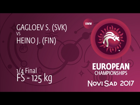 1/4 FS - 125 kg: S. GAGLOEV (SVK) df. J. HEINO (FIN) by TF, 10-0