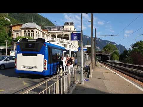 Suisse, Vaud, Montreux, Place de Territet.