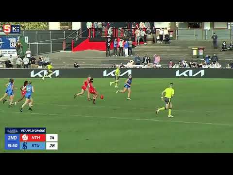 Hostplus SANFLW GF - North's Hannah Ewings lets fly from long range