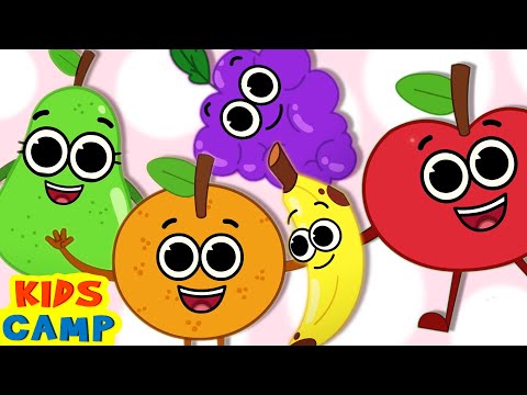 Five Cute Fruits | The Fruit song | Popular Nursery Rhymes Collection by KidsCamp