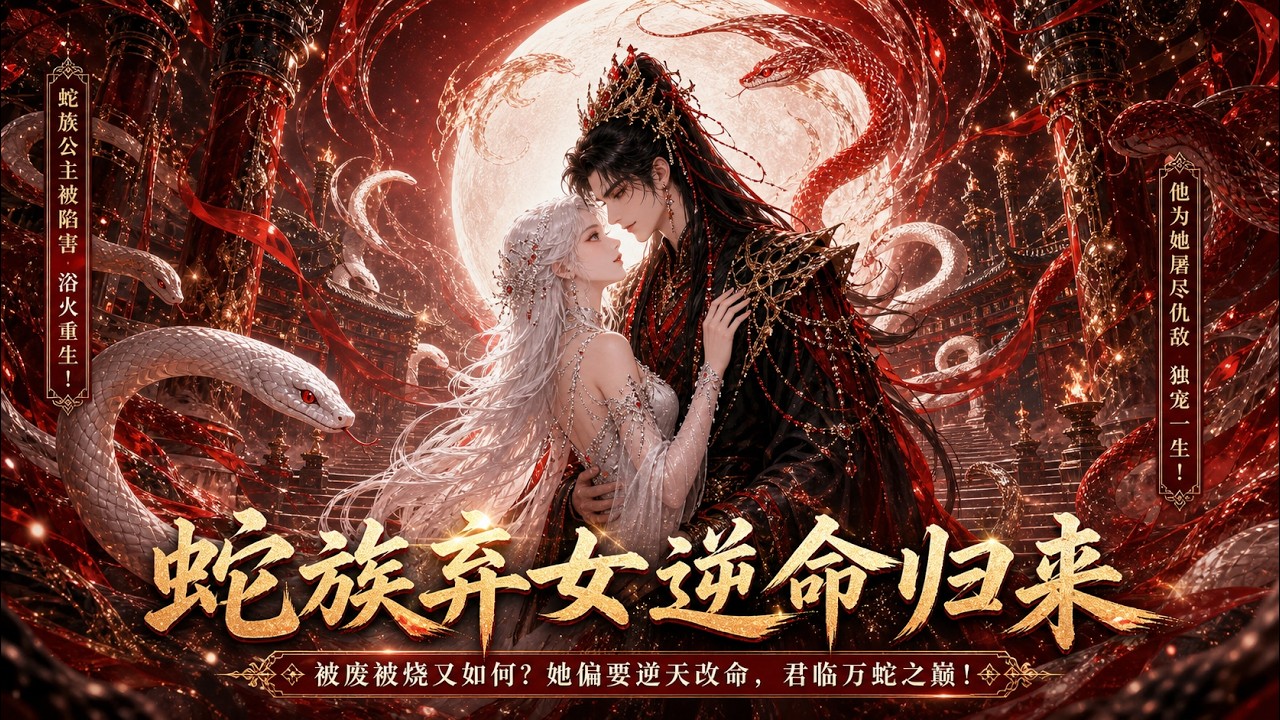 ⚡️新剧开播《蛇世风华》杂鳞蛇公主重生献祭极寒地，烈火中怀孕真相震动王宫！#漫剧 #热血 #爽文 #灰塔漫研社