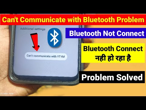 can't communicate with bluetooth device | can't communicate with bluetooth device Problems