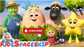 Old Macdonald + 3 bag Full + Twinkle Twinkle + More Nursery Rhymes | Kids Spaceship | Kids Poem Song