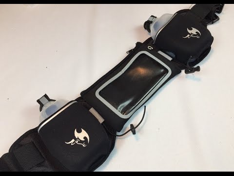 Kona 2450 Premium Running Belt, Phone Holder, and Hydration Waist Pack with water bottles review