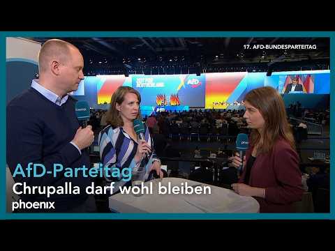 Video Thumbnail: Interview mit Ann-Katrin Müller (Der Spiegel) und Justus Bender (FAZ) beim AfD-Parteitag