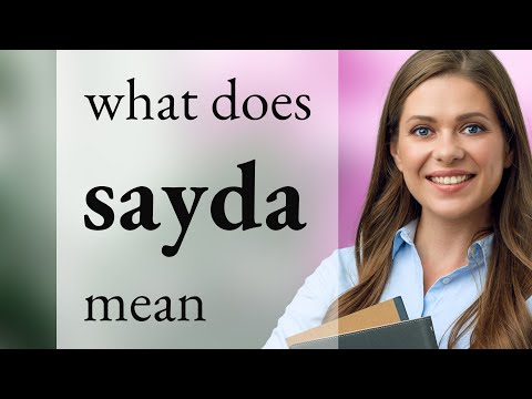 Sayda • meaning of SAYDA
