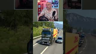 Les bouchons sur l'autoroute des vacances #ets2 #shorts